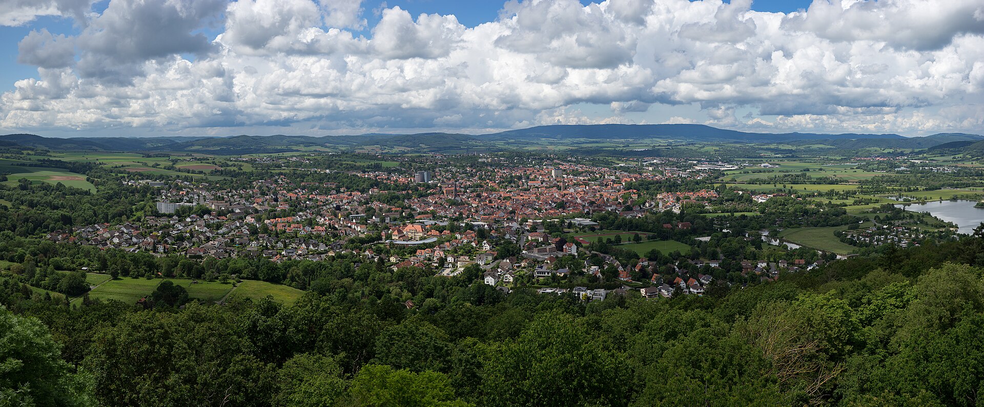 Panoramablick auf die Altstadt von Eschwege